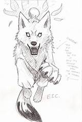Wolf Drawing Drawings Animal Easy Deviantart Sketches sketch template