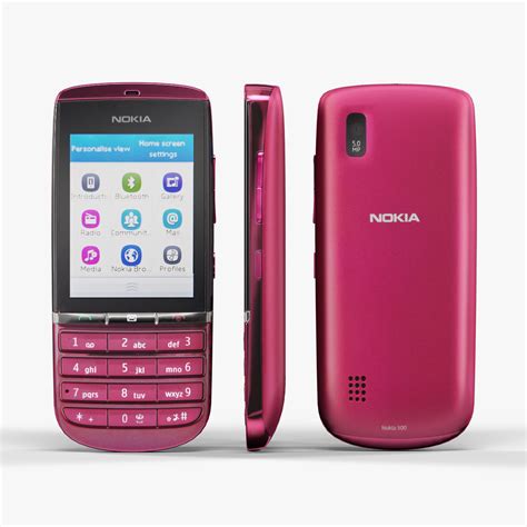 Nokia Asha 300 Pink 3d Model Vr Ar Ready Cgtrader