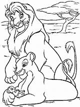Kleurplaten Leeuwenkoning Simba Sprookjes K3 Nala Colorier Lionking Ko sketch template