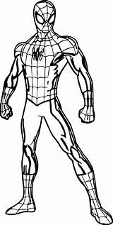 Pages Spider Man Spiderman Coloring Colouring Pose Halloween Color Printable Kids Marvel Drawing Print Superhero Sheets Cool Boys Easy Hulk sketch template
