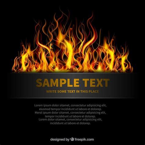 template  fire vector premium