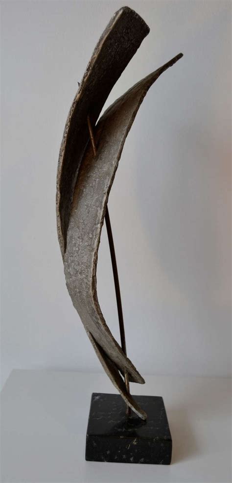 mid century modern bronze abstract sculpture  seff weidl circa   sale  stdibs