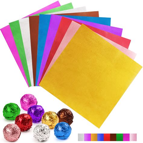 pcs candy wrappers  sweets  chocolates   square candy wrapping paper aluminum