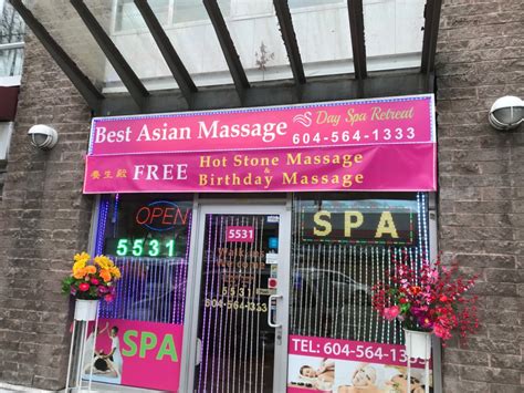 vancouvers massage  asian massage day spa retreat find