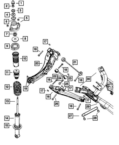 rear suspension  cradle   jeep compass mopar  parts