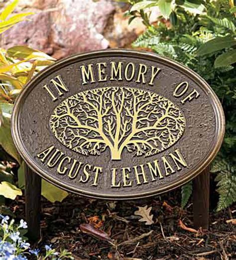 oak tree memorial plaque personalized gifts gifts  type gift