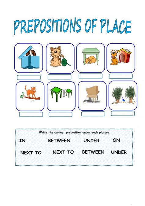 prepositions interactive worksheet prepositions english
