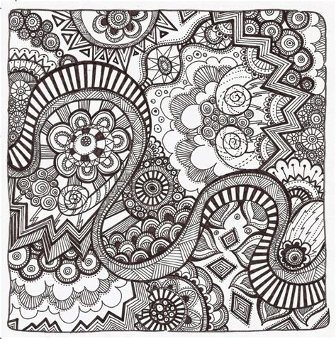 printable zentangle coloring pages  adults pattern coloring