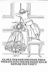 Nutcracker Coloring Pages Clara Fritz Ballet Christmas Crafts Colouring Adult Sweet sketch template