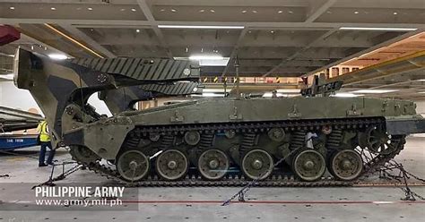 One Of The Two Merkava Mk 4 Avlb For The Philippine Army Has Arrived