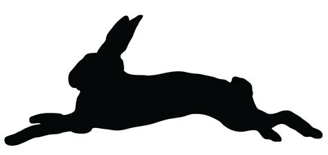 bunny head silhouette clipart   cliparts  images