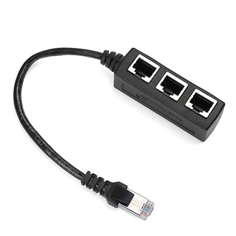 male   female rj lan ethernet cable splitter network cord socket connector adapter