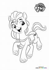 Pony Generation Starscout Pipp Petals Izzy Moonbow Mlp Zipp Hitch Equestria Coloringoo Trailblazer Youloveit Hasbro Mylittlepony sketch template