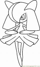 Kirlia Coloringpages101 Pokémon sketch template