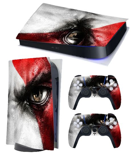 Ps5 Themed Decal Sticker Wrap For Disc Edition Console God Of War