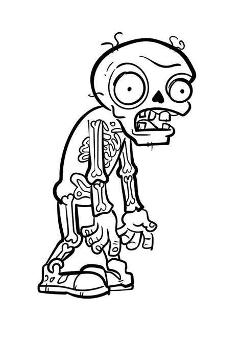 zombie skeleton coloring pages book  kids