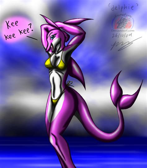 Delphie Pink Dolphin Anthro By Snowfyre On Deviantart