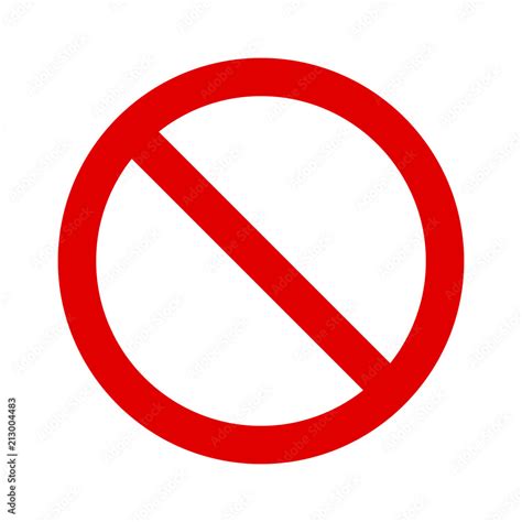 red ban banned  restriction sign flat vector icon  print