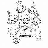 Pages Teletubbies Coloring Dipsy Po Getcolorings sketch template
