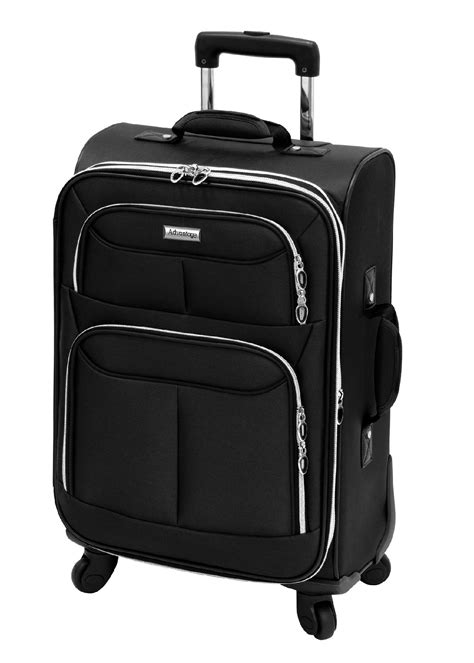 leisure luggage flight  collection  black upright suitcase