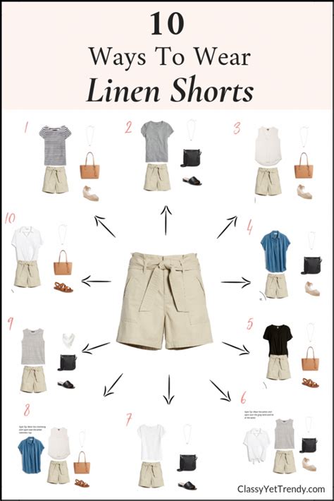 10 ways to wear linen shorts classy yet trendy