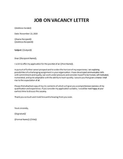 basic cover letter  employment