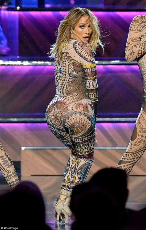 jennifer lopez in multiple naked outfits as she hosts