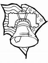 Bell Coloring Liberty Flag Pages Drawing Printable Bells Wedding Getdrawings Getcolorings sketch template