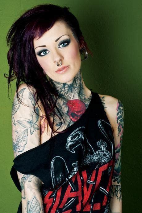 inked girls tattooed girls punk women goth women hot tattoos girl