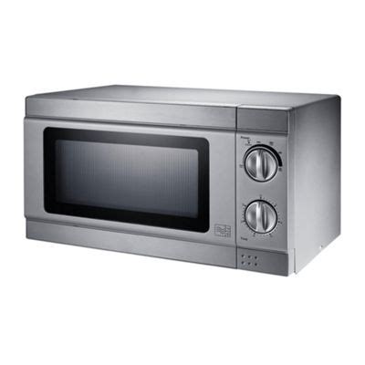 buy tesco mms stainless steel manual microwave