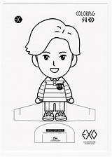 Exo Coloring Template sketch template