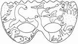 Mask Dinosaur Coloring Print Pages Crafts sketch template
