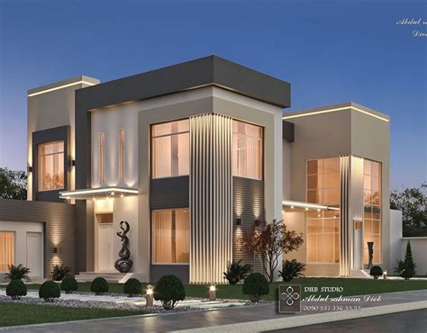 white white  classic  behance facade house modern exterior