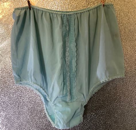 vintage nylon blue panties winfield etsy