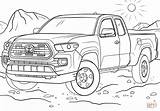 Toyota Tacoma Coloring Pages Truck 4x4 Drawing Printable Land Cruiser Trucks Print Pickup Template Categories Sketch sketch template