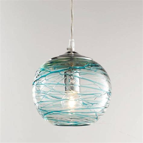 15 photos turquoise blue glass pendant lights