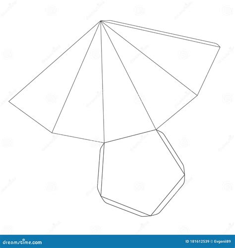 paper isosceles triangle vector illustration cartoondealercom