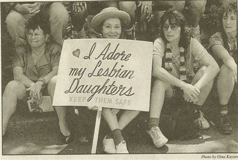 proud mom of lesbians has carried this sign at almost