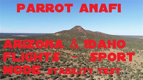 parrot anafi scenic flights sport mode stability test youtube
