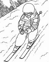 Skiing Coloring Ski Pages Draw People Drawing Doo Lift Color Sheet Getcolorings Girl Getdrawings sketch template