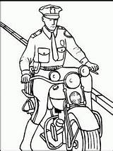 Policeman Coloring sketch template