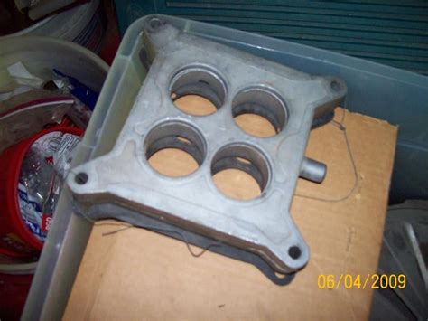 intake  carb spacer ford muscle forums ford muscle cars tech forum