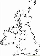 Map Outline Britain Isles British Geography Blank Maps Homeschool Great sketch template