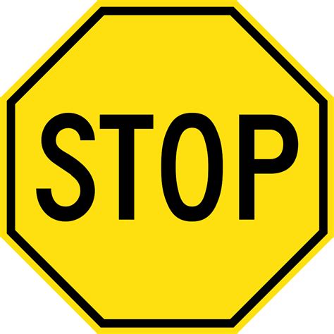 stop sign font clipart