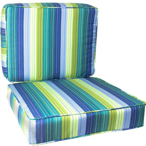 sunbrella seville seaside medium outdoor replacement club chair cushion set  piping  bbqguys