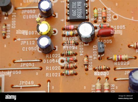 microcircuit  radio parts close  modern electronic industry stock photo alamy