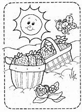 Coloring Pages Strawberry Picnic Shortcake Color Printable Kids Food Fruit Blanket Garden Books Basket Sheet Colouring Sheets Drawing Fruits Popular sketch template