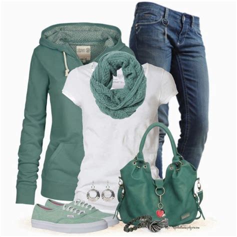 cute  casual mint outfit fashion clothes
