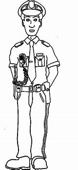 Coloring Pages Police Jobs Officer Policeman Kids Choose Board sketch template
