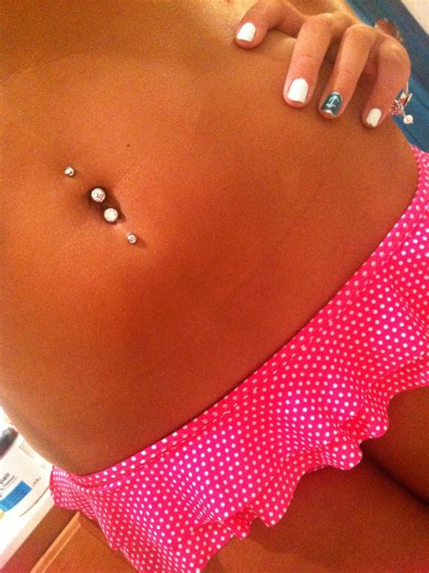 My Top And Bottom Belly Piercing During The Summer Belly Piercing